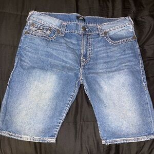 True Religion Blue Jean Shorts Size 38 (Brand New Without Tags)
